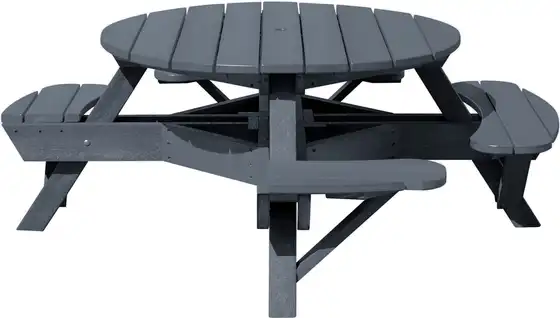 51″ Round Picnic Table – Wheelchair Accessible