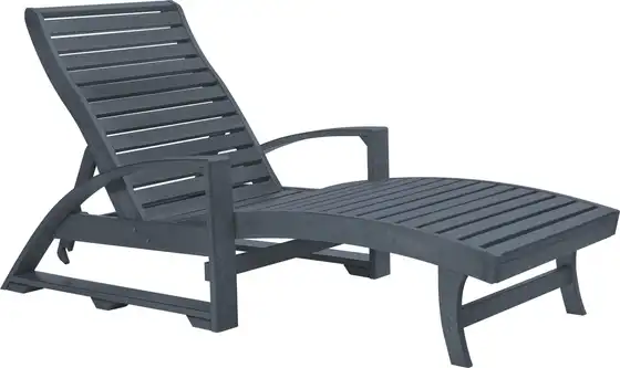 Chaise Lounge with Hidden Wheels