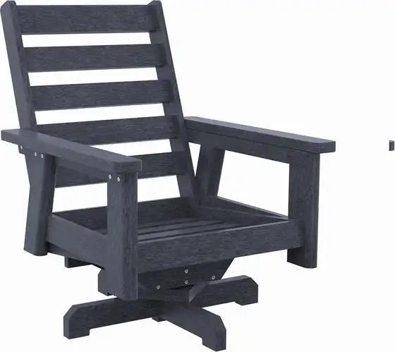 Charleston High Back Swivel Arm Chair