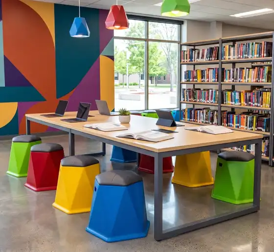 Twisted Hex Stools
